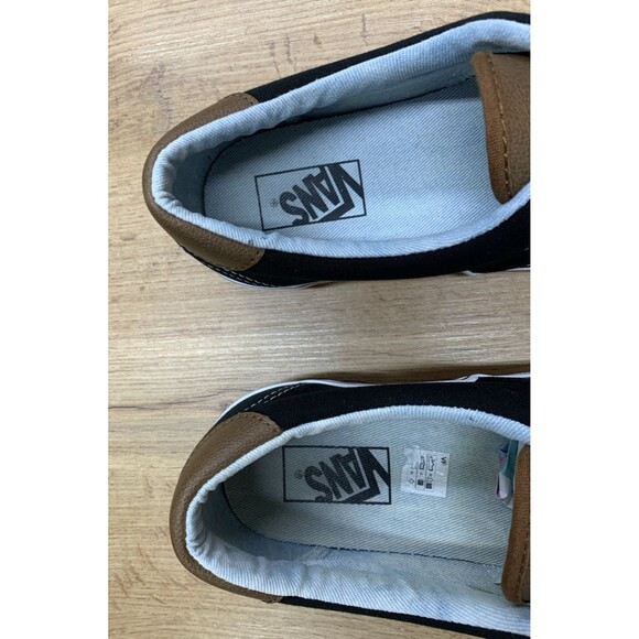 Vans Era Black Brown Canvas Lace Up Sneakers Men’s Size 9.5 Casual Shoes main image 4